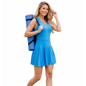 Vestido Deportivo sin Mangas para Mujer, Falda Plisada, para Tenis, Fitness, Yoga, Secado Rápido, Ropa Deportiva de Verano 2026, Nuevo - Product Image 1