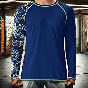 New Custom Digital Print High Quality Full Sleeve Quick Dry <b>Compression</b> Rash Guard MMA <b>Men</b> Sportswear Clothing - Product Image 5