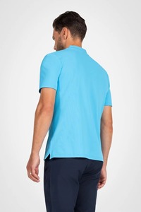 เสื้อโปโลกอล์ฟผู้ชาย แห้งเร็ว ยืดได้สี่ทิศทาง ระบายอากาศ ป้องกันแบคทีเรีย ทรงโอเวอร์ไซส์ รับผลิตตามแบบ (OEM) พร้อมสกรีนโลโก้ ผลิตจากโพลีเอสเตอร์ - Product Image 5