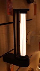 Modern Black Metal Wall Lamp Cylindrical Shade <b>LED</b> 2700K Warm White <b>Light</b> E27 Base AC 220V Living Room Fixture - Product Image 3