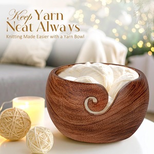 Wooden Yarn <b>Bowls</b> High Quality - Product Image 6