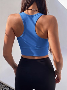 Soutien-gorge de sport athlétique pour femme, haut court de yoga, doux et extensible, pour fitness, entraînement et course à pied, couleur personnalisée, OEM ODM, vente en gros - Product Image 2