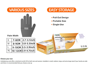 Guantes de Látex Desechables Sin Polvo, No Estériles, de Alta Calidad y Bajo Precio, para Uso Médico, Quirúrgico y de Cuidado Personal - Product Image 6