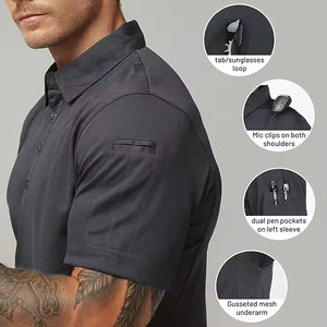 Nouvelle Arrivée 2026 – Polo Homme Coupe Slim Respirant Séchage Rapide Mélange Coton Tenue Décontractée OEM ODM Vente en Gros Polos Respirants - Product Image 4