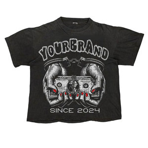 T-shirt uni pour homme à manches courtes, 100 % coton et polyester, col uni, léger, respirant, coupe ample, avec logo imprimé – Meilleur prix - Product Image 2