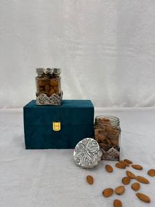 Royal Silver Plated Dry Fruit Jar With Velvet <b>Box</b> - Product Image 3