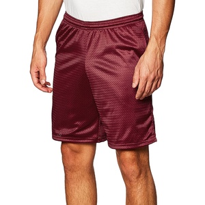 Pantalones cortos de gimnasio de algodón 100% para hombre, pantalones de entrenamiento de baloncesto de secado rápido, bolsillos, patrón sólido, ropa deportiva informal, calle ecológica - Product Image 1