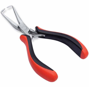 Pinzas Profesionales de Acero Inoxidable Plateado para Extensiones de Cabello con Dientes, Herramientas para Extensiones de Cabello en Venta - Product Image 2