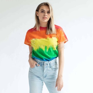 Personalizado barato marshmallow tie Dye camisas de manga corta multicolor tie-dye Camiseta de manga corta - Product Image 2