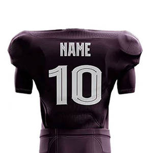 Dernier style, uniforme de football américain imprimé 100% polyester respirant, grande taille, manches courtes, fabriqué au Pakistan, vente en gros - Product Image 5