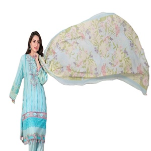 Tawakkal Volume Eashal Costume de pelouse en viscose brodé 3 pièces Beaux modèles Tenue de soirée décontractée Salwar Kameez Usage quotidien - Product Image 1