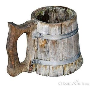 Chope à bière rustique en chêne massif - Product Image 6