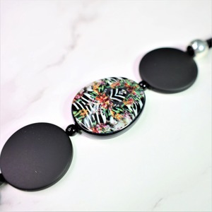 Collar de Resina con Cuentas Geométricas, Hecho a Mano, de Alta Calidad, con Acabado Pulido, Hermoso y Moderno, Unisex, Regalo, India - Product Image 6