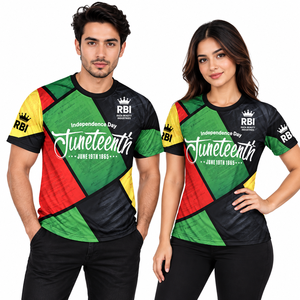 T-shirt col rond pour homme, 220 grammes, coupe ample, sportif, en jersey non tissé, teint en fil, imprimé numériquement, vierge, 100 % polyester, écologique - Product Image 1