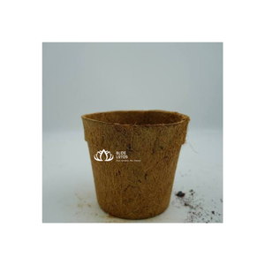 Pot de fleurs en fibre de coco BLUE LOTUS, biodégradable, respectueux de l'environnement, style campagnard, conteneur de plantation pour semis, plantes vertes - Product Image 1