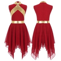 6-16 enfants filles liturgique louange robes de danse sans manches robe fabricant Costume de danse pour la danse chorale latine lyrique