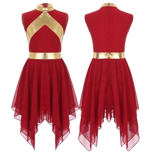 Vestido de Danza Litúrgica de Alabanza para Niñas de 6 a 16 Años sin Mangas Fabricante de Disfraces para Danza Lírica Latina y Coro - Product Image 2