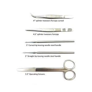 Kit d'entraînement à la suture dentaire avec modèles de mâchoires en silicone et instruments chirurgicaux pour la pratique des étudiants en médecine - Product Image 4