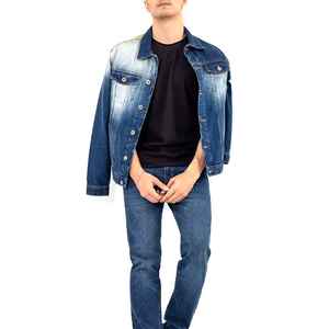 Denim Jackets - Cheap Stylish Awesome Design Washed Men Denim Casual Jacket - Product Image 2