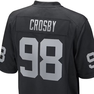 Maillot de football américain OEM haut de gamme, vente en gros, design personnalisé, 100 % polyester, unisexe, manches courtes, antibactérien, respirant, en promotion - Product Image 6