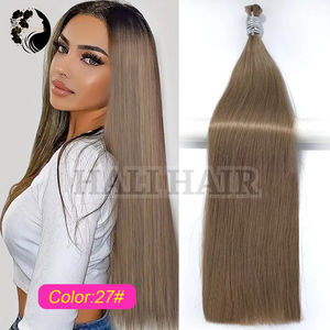 ผมต่อของมนุษย์แบบตรงผม100% เรีมี่เวียดนามแบบนุ่มลื่นไม่พันกันผมสองชั้น - Product Image 1