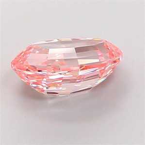 Diamante CVD suelto de corte ovalado escalonado de 1 a 5 quilates, rosa intenso de fantasía, cultivado en laboratorio, con pulido artesanal certificado por IGI para la fabricación de joyas. - Product Image 4