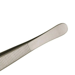 Pince à tissus médicale Adson SR-200, lame 1x2 dents, 12 cm, acier inoxydable allemand, manuelle, pour chirurgie générale, CE ISO13485 Classe I - Product Image 5