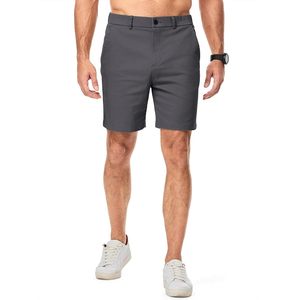 Pantalones Cortos de Vestir Casuales de Sarga de Algodón para Hombre 2025 con Cintura Elástica Estilo Bermuda - Product Image 3