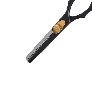 Ciseaux de coiffure noirs réutilisables, faible MOQ, personnalisables, pour la coupe de cheveux, utilisation en salon de coiffure - Product Image 4