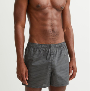 กางเกงบ็อกเซอร์ชายผ้าฝ้ายคุณภาพสูง นุ่มสบาย ป้องกันแบคทีเรีย เอวกลาง เป็นมิตรกับสิ่งแวดล้อม ซักเครื่องได้ สีสันปรับแต่งได้ - Product Image 4