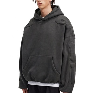 Vêtements pour hommes lourds sweat à capuche personnalisé en relief vente en gros sweat à capuche et sweat-shirt à capuche uni pour hommes en éponge française - Product Image 1