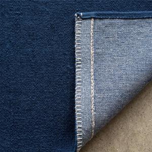Tapis Kilim Moderne en Laine Tissé Main à Tissage Plat Bleu Marine Design Uni Antidérapant Usage Commercial Poil Moyen Décoration Intérieure - Product Image 6