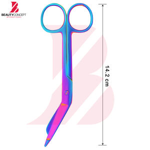 Ciseaux à pansements en acier inoxydable multicolores, ciseaux à traumatisme EMT, instruments chirurgicaux médicaux professionnels pour infirmières - Product Image 2