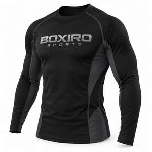 Rashguard Unisex de Manga Larga para BJJ y MMA, Compresión UPF50+, Impermeable, Spandex Antidesgarro, 230g, Estampado por Transferencia Térmica para No-Gi - Product Image 5