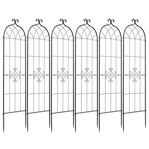 Traliccio per Rose 71 x 20 Pollici, Confezione da 6, in PVC con Finitura Verniciata a Polvere, per Applicazioni da Giardino - Product Image 1