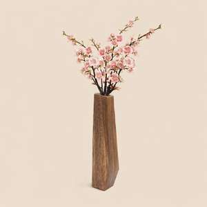 Vase Moderne Simple en Bois de Bambou pour Mariage, Utilisation Intérieure/Extérieure au Sol et sur Table, Décoration Écologique pour la Maison et le Jardin - Product Image 2