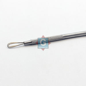 Extractor de Puntos Negros y Espinillas de Acero Inoxidable, Herramienta para Eliminar Granos, OEM ODM Gray Rocks GE-7777-38 - Product Image 6
