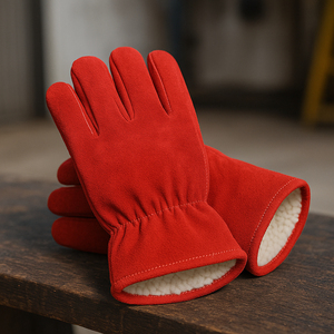 Guantes de Seguridad de Cuero, Térmicos, Aislantes, para Trabajo al Aire Libre, Guantes de Protección para Hombre para Invierno - Product Image 6