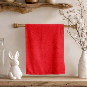 Serviette de cuisine en tissu éponge de haute qualité, couleur unie, pour une utilisation en cuisine, au prix le plus bas, serviette de cuisine en golf d'Inde - Product Image 1