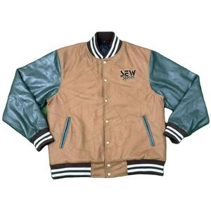 Chaqueta Varsity para Hombre, Estilo HIGH STREET, Bordada con Parches de Chenille, Corte Ajustado, Forro Polar, Ropa Deportiva de Invierno - Product Image 1