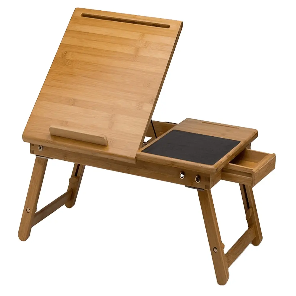 Wood laptop stand bamboo adjustable protable laptop stand