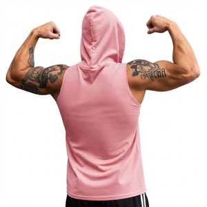 Sudadera sin mangas para hombre, de algodón French Terry, para fitness y entrenamiento, ropa personalizada, OEM, ODM, directo de fábrica. - Product Image 3