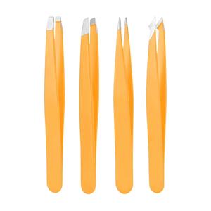 Orange Stainless Steel Eyelash Tweezers Set <b>Precision</b> <b>Tools</b> for Eyelash Extension Smooth Tip Design - Product Image 6