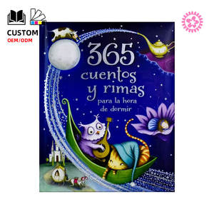 Impresión de cuentos en español para niños, tapa dura personalizada, libros de lectura en inglés para dormir - Product Image 2