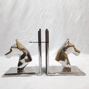 Human Shaped Silver Aluminum Metal Designed <b>Book</b> End <b>Decorative</b> Available at Excellent Price Desk Organizer - Product Image 6
