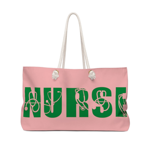 Bolsa de Mano Rosa y Verde para Enfermeras, Regalo para Damas de Honor, Regalo para Mamá, Bolsa de Playa, Bolsa de Viaje Inspirada en la Hermandad - Product Image 3