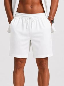 <b>Men's</b> casual <b>white</b> <b>shorts</b> comfortable summer <b>shorts</b> suitable for various occasions versatile and fashionable gym <b>shorts</b> - Product Image 2