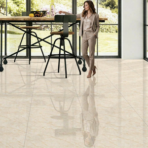 Azulejos de Porcelana Pulida Color Marrón Glaciar de 20 mm, 600x600 mm, Impresión Digital con Aspecto de Mármol, Diseño de Suelo Cerámico para Baño y Exteriores - Product Image 1