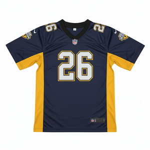 เสื้ออเมริกันฟุตบอลแบบสั่งทำพิเศษ, ผ้าโพลีเอสเตอร์ระบายอากาศได้ดี, รับผลิตแบบ OEM/ODM, โลโก้ทีม, มีไซส์สำหรับเด็ก/ผู้ใหญ่ - Product Image 1