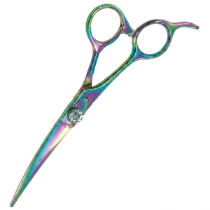 High Quality Premium Multi Colour Stainless Steel Hair <b>Shears</b>, Professional Barber Salon <b>Tools</b>, Crystal Adjustment Screw - Product Image 3